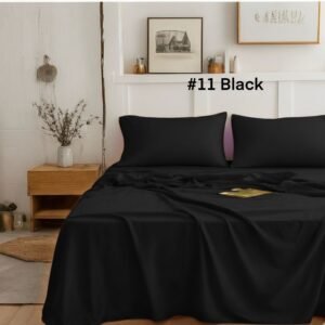 Lux Classic 6-piece Ultra Soft Extra Deep Pocket Bed Sheet Set - Queen - Black #11