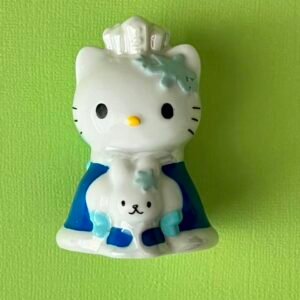 Vintage Sanrio Hello Kitty Snow Kitty Ceramic Figurine from 2000
