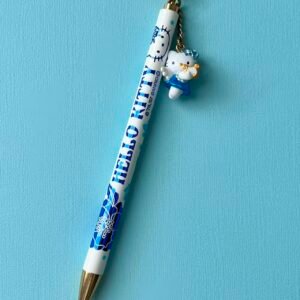 Vintage Sanrio Hello Kitty Angel Pen with Mascot Charm from 2007